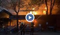 Пожар изпепели общинския пазар в Перник