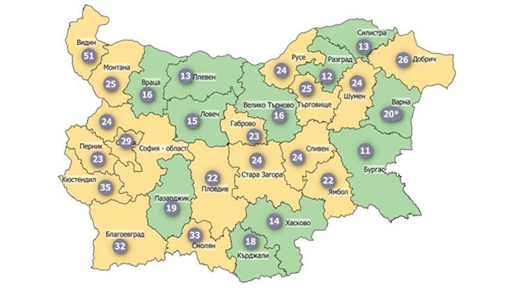Най-ниски са нивата на заболеваемост в Бургаска област