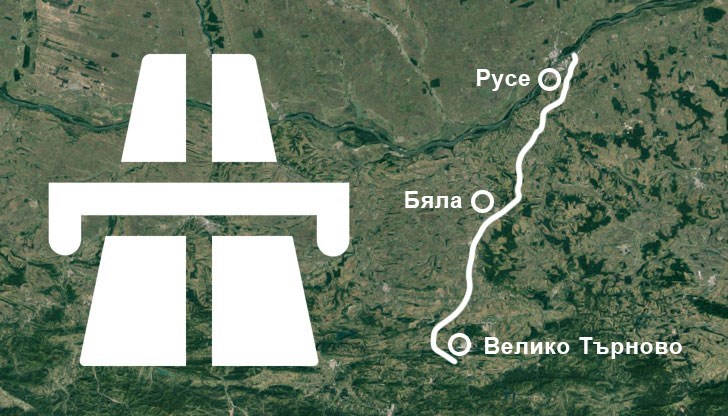 Според одобрения проект трасето на магистралата “Русе - Велико Търново” е разделено на три участъка