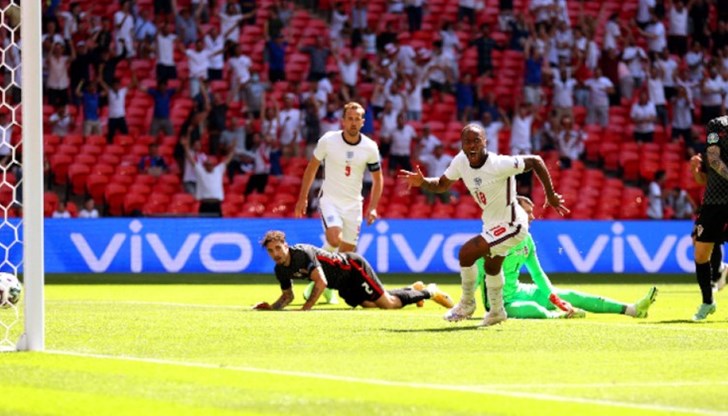 Единственият гол в мача на стадион "Уембли" днес отбеляза крилото Рахийм Стърлинг в 57-ата минута Единственият гол в мача на стадион "Уембли" днес отбеляза крилото Рахийм Стърлинг в 57-ата минута