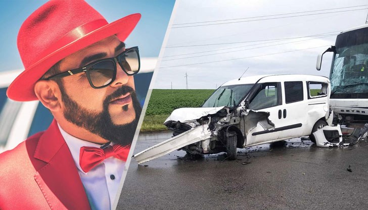 Колата на изпълнителя е била ударена от автобус в ТИР Колата на изпълнителя е била ударена от автобус в ТИР