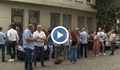 Активисти на ГЕРБ в Пловдив протестират срещу полицейски проверки на техни кметове