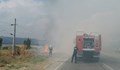 Пожар се разрази на път Е-79 край село Мурсалево