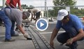 Текат трескави довършителни работи преди отварянето на "Сарайския мост"
