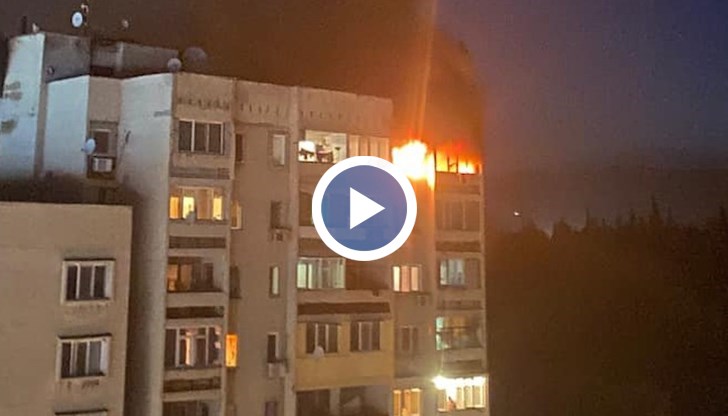 Три екипа на пожарната са гасили огъня в блок в квартал "Самара"