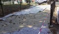 Ето така НЕ ТРЯБВА да се прави ремонт на тротоарна настилка