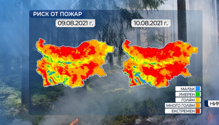 Температурите ще продължат да се повишават и преобладаващите максимални ще бъдат от 34° в североизточните райони до 40° в крайните югозападни