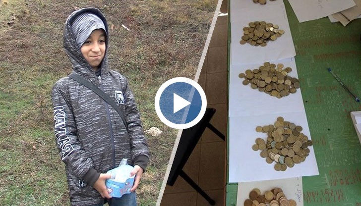 11-годишният Фирас е събирал парите за дарението месеци наред