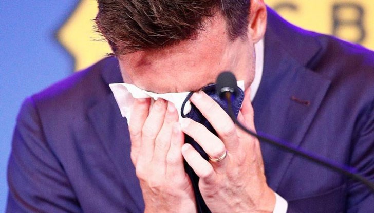 Тя бе използвана от аржентинеца по време на прощалната му пресконференция на "Камп Ноу" Тя бе използвана от аржентинеца по време на прощалната му пресконференция на "Камп Ноу"