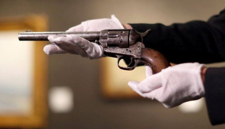 Шериф Пат Гарет застрелва известния престъпник от Дивия Запад на 14 юли 1881 г.