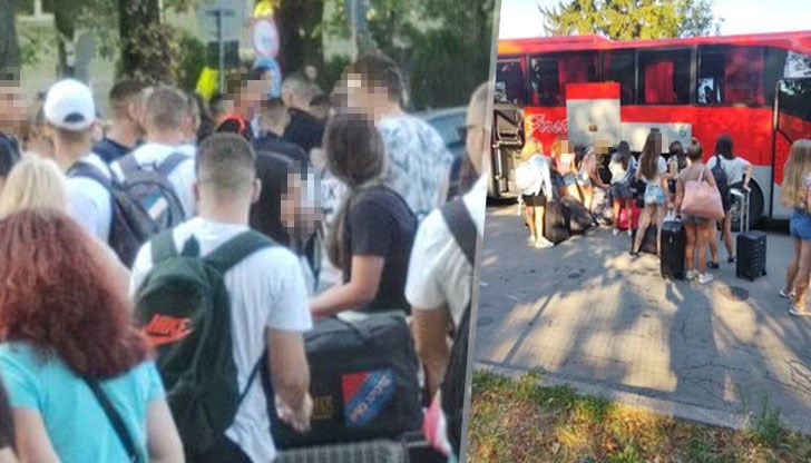 Вчера от Вазата в парка в 8:00 часа тръгнаха автобуси за ученически лагер
