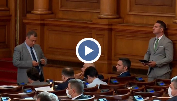 Вносителят на проекта за изслушване Живка Железова от "Има такъв народ" призна от трибуната, че е допусната техническа грешка