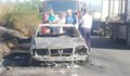 Самозапалил се автомобил подпали гората над Каблешково