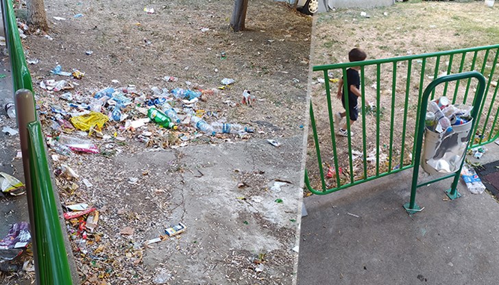 Когато кошчетата се препълнят, тийнейджърите си хвърлят боклука на земята