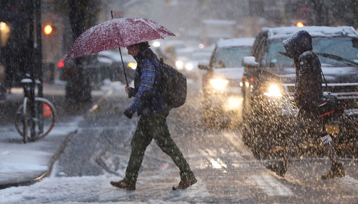 В четири области дъждът ще бъде примесен със сняг В четири области дъждът ще бъде примесен със сняг