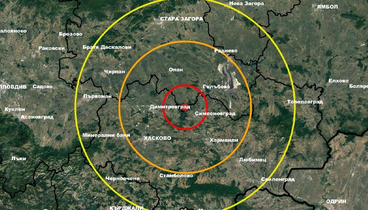 Земетресението е с магнитуд 3 Земетресението е с магнитуд 3