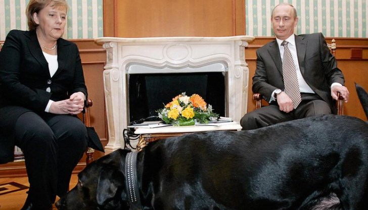 Ангела Меркел се страхува от кучета Ангела Меркел се страхува от кучета