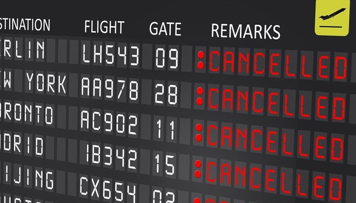 Промяната обърка плановете за пътуване в десетки страни Промяната обърка плановете за пътуване в десетки страни