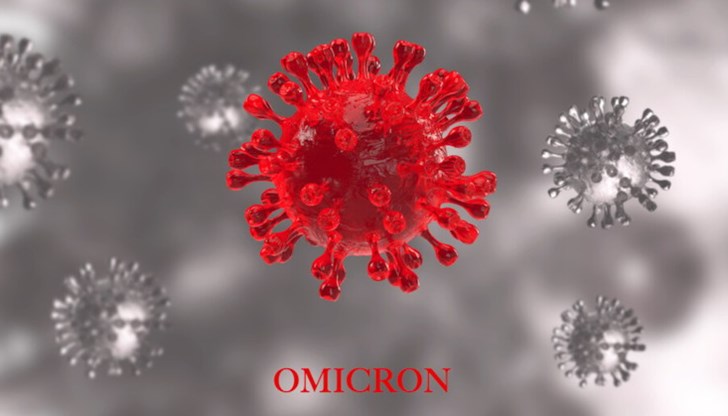 Учени от Хонконг са направили микрофотография на клетка след заразяване с новия вариант на COVID Омикрон