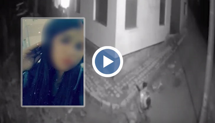 На тях се вижда как заподозрения за убийството вкарва жертвата в недостроена къща