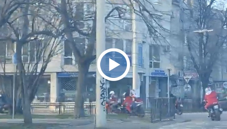 Необичайното мотошествие предизвика много настроение по маршрута си