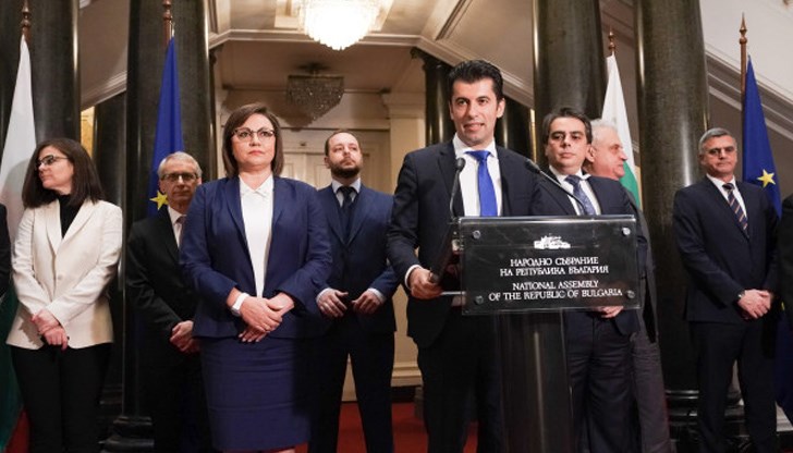 Това заяви Кирил Петков при представянето на проектокабинета днес Това заяви Кирил Петков при представянето на проектокабинета днес