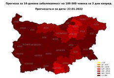 Следват 3 седмици на високи стойности на регистрираните случаи пише
