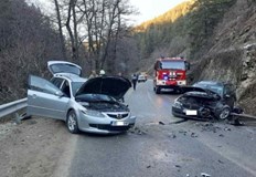 Временно движението по пътя Велинград Разлог при 98 км