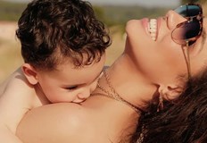 Синът на певицата Александър стана на 4 годиниТова написа Мария