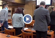 Общинската сесия днес започна с едноминутно мълчание в памет на на