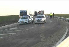 Седем души са пострадали при инцидент с автобус на пътя Русе