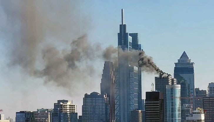 Пожарът е възникнал във високите етажи н сградата