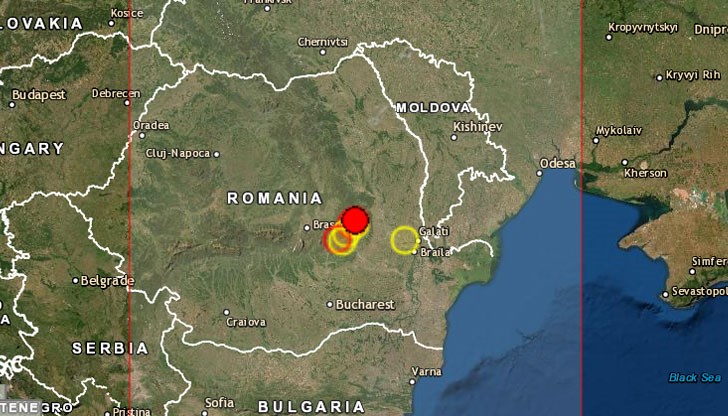 Първият трус с магнитуд 3 е регистриран в 1:27 часа в окръг Вранча