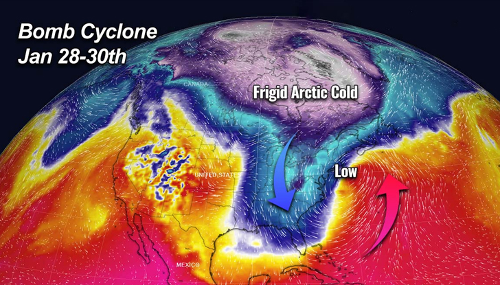 Два метеорологични феномена ще доминират над северните щати на САЩ: