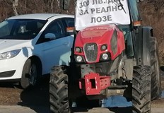 Лозари от област Плевен излязоха на протест като блокираха за