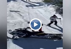 На косъм от сериозен инцидент в ски курорта Добринище От кадри