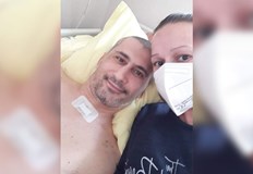 Той публикува свой благодарствен пост в социалните мрежиБог целуна 40 годишния