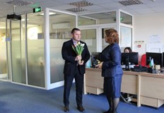 Кметът на Русе Пенчо Милков отправи приветствия към служителите на Районния център 112
