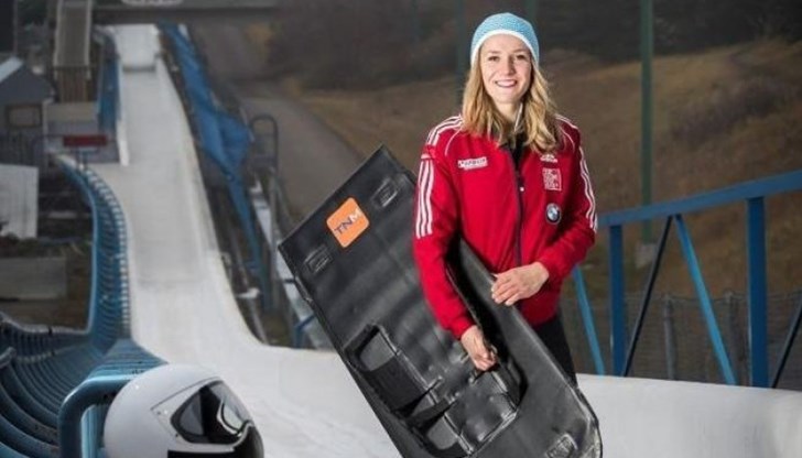 Мирела Рахнева се спуска в скелетона