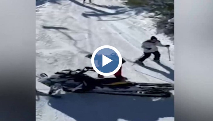 Човекът карал шейната на пълна газ през цялото време