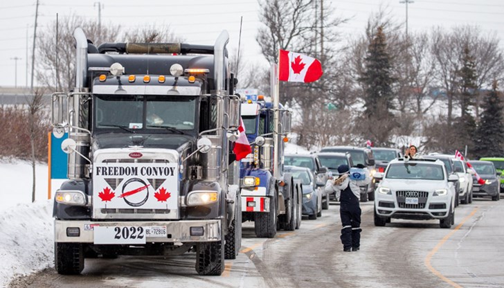 Канадската столица 10-ти ден е блокирана от протестиращи срещу ковид ограниченията
