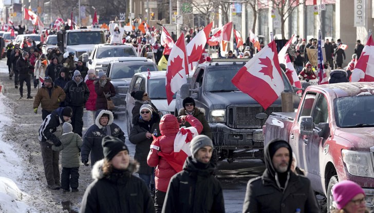 "Конвоят на свободата" принуди премиера Джъстин Трюдо да задейства извънредни правомощия "Конвоят на свободата" принуди премиера Джъстин Трюдо да задейства извънредни правомощия