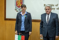 Министърът на вътрешните работи Бойко Рашков и европейският главен прокурор