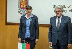 Министърът на вътрешните работи Бойко Рашков и европейският главен прокурор