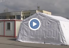 На Дунав мост е изграден временен пункт за предварителен прием