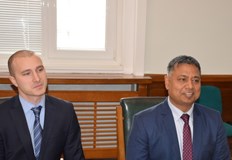 Днес посланикът на Индия Н Пр Санджай Рана посети Русенския университет