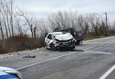 Тежка катастрофа е станала в района на 8 ми км на