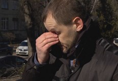 Серхий остава сам с една единствена раница от всичко което