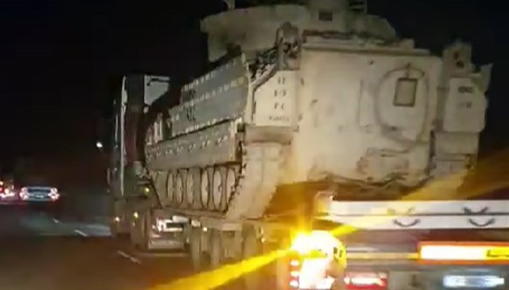 Военната техника се придвижва заради учение Военната техника се придвижва заради учение