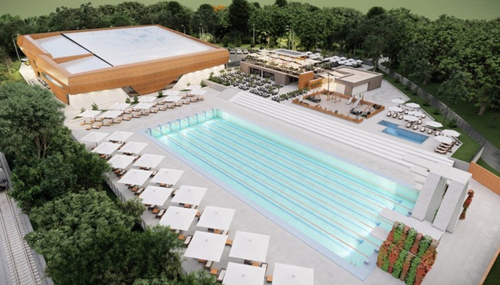 Комплексът ще има масажни помещения, парна баня, закрит, открит и детски басейни, кафетерия, фитнес зала, офис част, заведение за обществено хранене и развлечения, магазин